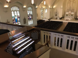 Allen Q390 Digital Organ - St. Ignatius Catholic, Mobile, Alabama - recently moved to the new church with Antiphonal added.